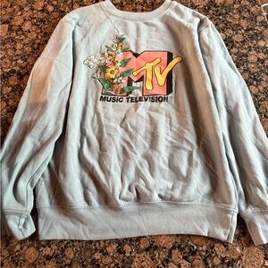 MTV Pastel Blue Graphic Top
